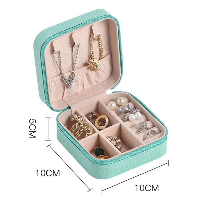 Boîtes à bijoux de voyage bleu dimension