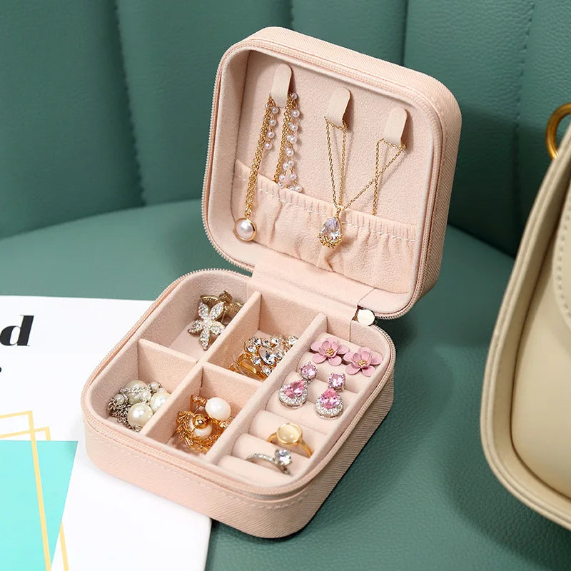 Boîtes à bijoux de voyage rose