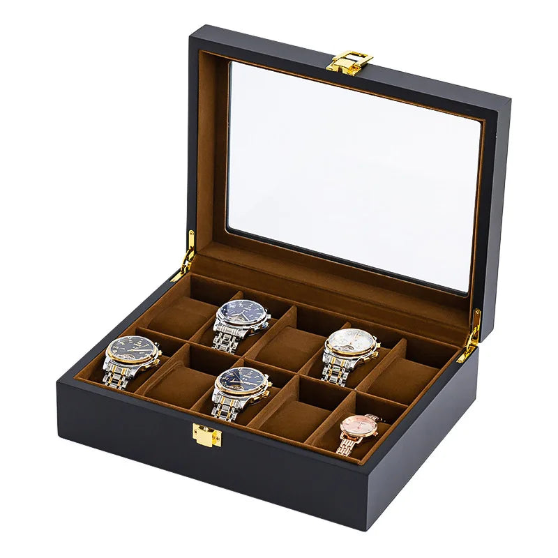 Grande Boîte à Montres Haut de Gamme 10 emplacements