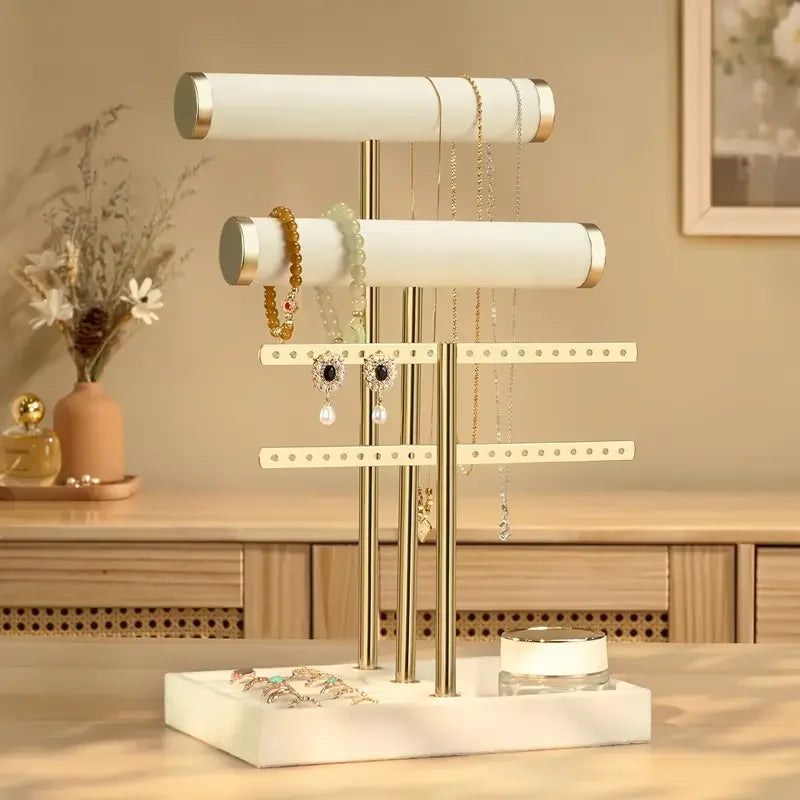 Porte bijoux design beige