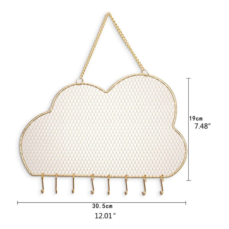 Porte Bijoux Mural Nuage