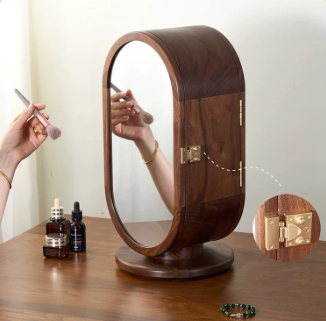 Boîte à Bijoux Rotative Noyer – visuel 4