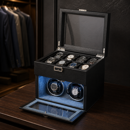 Remontoir 2 Montres avec Coffret Rangement 8 Places