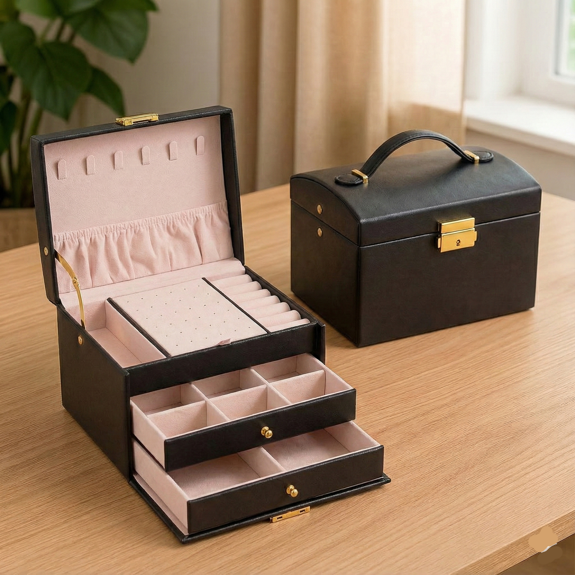 Boîte à Bijoux de Voyage Noir