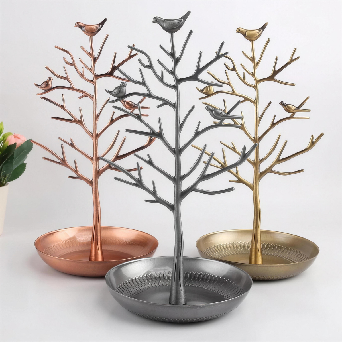 Porte-Bijoux Arbre à Oiseaux