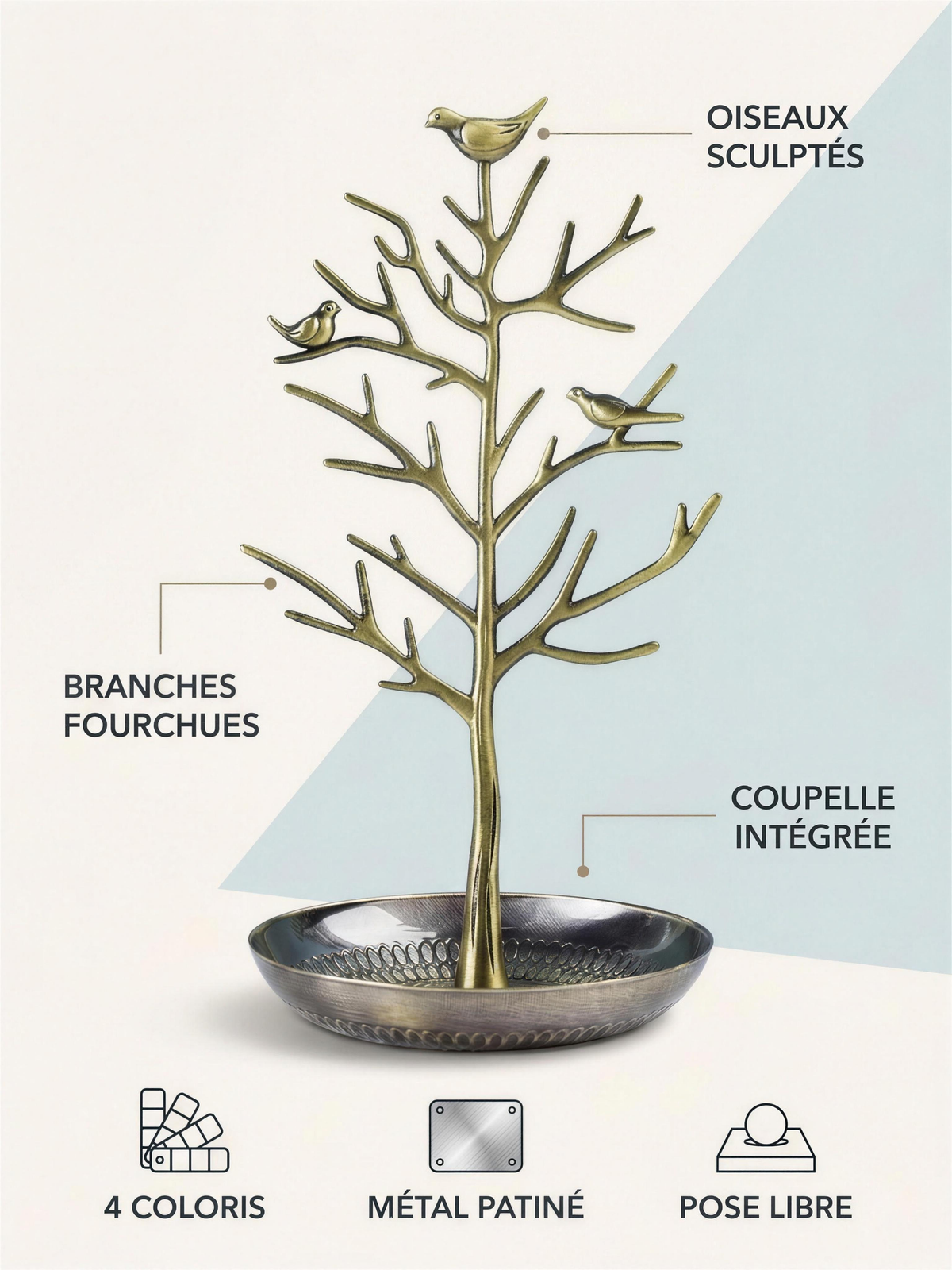 Porte-Bijoux Arbre à Oiseaux – visuel 2